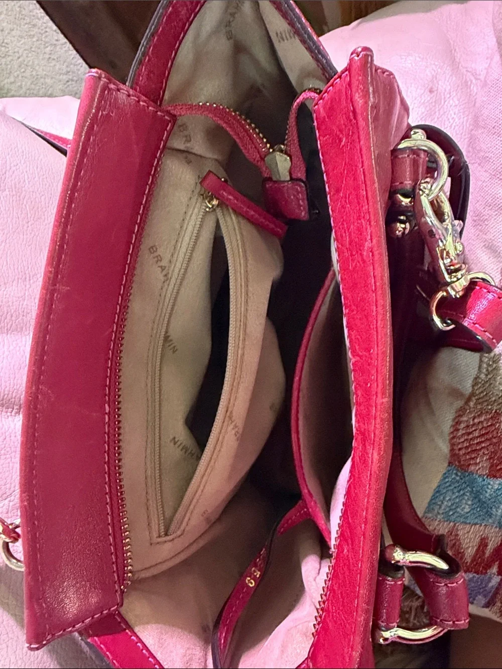 Brahmin Mini Priscilla Fuchsia Topsail